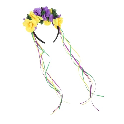 Amosfun Karnevals-kopfschmuck Für Damen, Blumen-stirnband, Haarschmuck, Stilvoller Kopfschmuck, Trendige Kopfbedeckung, Dekoratives Stirnband Für Damen von Amosfun