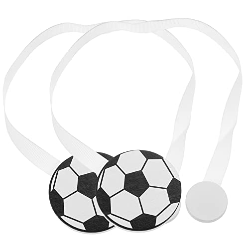 Amosfun Kreative Vorhang Raffhalter Fußball Magnetische Vorhangbänder Für Kinderzimmer Ohne Bohren Fensterdekoration Vorhangbuckle Gardinenbänder Modernem Design von Amosfun