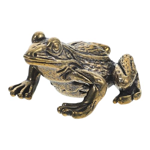 Amosfun Kunstvolle Frosch Figurine Aus Retro Tee Haustier Dekoration Für Zuhause Niedliches Frosch Ornament Für Sammler Und Froschliebhaber Vielseitige Frosch Deko Figur von Amosfun