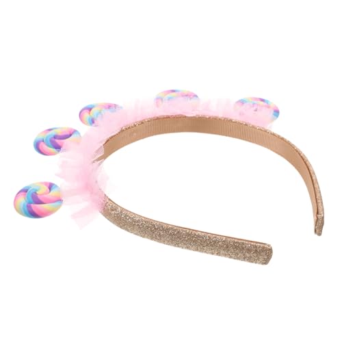 Amosfun Lollipop Stirnband Bonbon Stirnband Bonbon Haarspangen Freundschaftsarmbänder Lolli Haarbänder Bopper Stirnband Urlaubs Haarband Lollipop Bopper Engel Stirnband Bunter von Amosfun