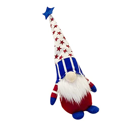 Amosfun Ornamente zwerghamster gnom einzigartige partytröten die bescherung Puppe Einhorn unabhängigkeitstag Rudolph Ornament zum unabhängigkeitstag Baumwolle rot von Amosfun