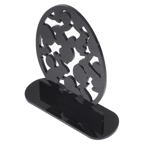 Amosfun Osterparty-Dekorationen Osterei-Zeichen Tischdekoration Zu Ostern Desktop-dekor Ostern Tischschild Dekorative Requisiten Für Ostern Osterei-verzierung Ostereier Basteln Black Acryl von Amosfun