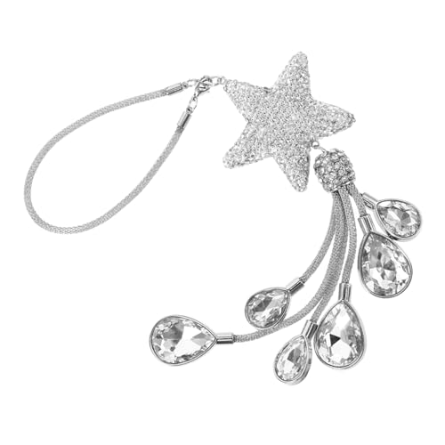 Amosfun Pentagramm-anhänger Rückspiegel Zubehör Sternverzierung Für Autospiegel Auto-bling-accessoires Zum Aufhängen Zubehör Für Autospiegel Strasssteine Silver Amosfun Pentagramm-anhänger Rückspiegel Zubehör Sternverzierung Für Autospiegel Auto-bling-accessoires Zum Aufhängen Zubehör Für Autospiegel Strasssteine Silver von Amosfun
