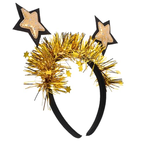 Amosfun Pentagramm-stirnband Stern Kopfschmuck Glitzerstirnbänder Für Kinder Stirnbänder Für Copslay Haarschmuck Für Das Neue Jahr Kinder-stirnband Für Cosplay Braut Haarband Filzstoff von Amosfun