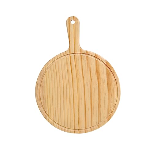 Amosfun Pizzateller käsebrett cheeseboard baking pan fırın tepsisi Pizzaschaufel palletten pizza shovel tepaniakygrill platte Untertasse Pizzablech Pizzabrett aus Holz von Amosfun