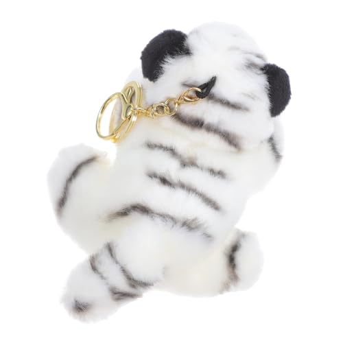 Amosfun Plüsch Tiger Puppe Anhänger Hängender Tiger Puppen Schlüsselanhänger Plüsch Tiger Schlüsselanhänger Kindertaschen Anhänger Vielseitiger Ausgestopfter Plüsch Puppen Anhänger von Amosfun