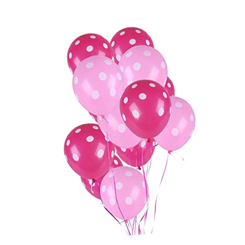 Amosfun Polka Dot Latexballons Rosarot Und Pink Ideale Deko Für Hochzeiten Geburtstagsfeiern Und Partys Partydekoration Mit Punkten von Amosfun