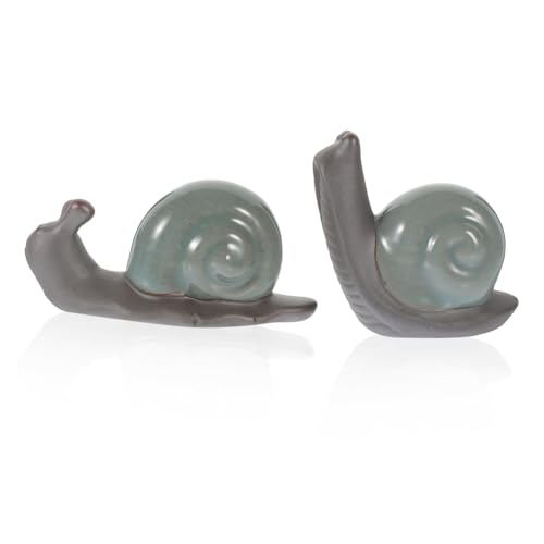 Amosfun Retro Schnecke Figurine Charmante Tischdekoration Für Zuhause Stilvolle Deko Für Wohnräume Zen Inspiration Für Wohnzimmer Und Schlafzimmer von Amosfun