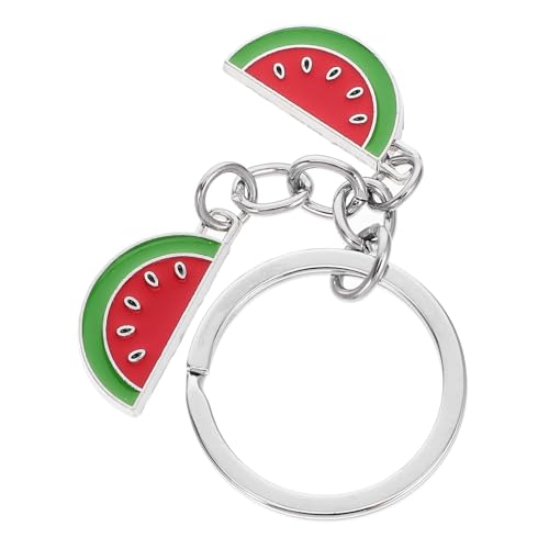 Amosfun Schlüsselanhänger Wassermelonenscheiben Charms Sommer Anhänger Schlüsselanhänger Obst Charme Schlüsselanhänger Sommer Schlüsselanhänger Glänzender Charme Schlüsselanhänger von Amosfun