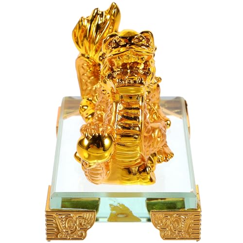 Amosfun Schrank Harz Statue Drachen Statue Ornament Harz Drachen Drachen Ornament für Desktop von Amosfun