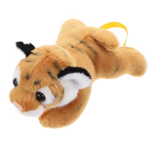 Amosfun Schulterständer Schultertiger Gastgeschenke Zum Thema Dschungel Schulterplüschtiger Kuscheltiere Tiger-stofftiere Süßes Tiger-schulterspielzeug Gefüllte Tigerpuppe Orange Magnet von Amosfun