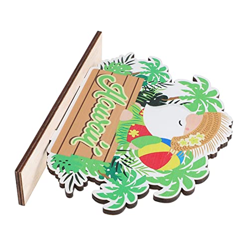 Amosfun Sommer-Alphabet-Ornament Sommerdekorationen Für Das Büro Strudel Tischdekoration Im Sommer Bienenwabe Tischschild Sommerliches Tablett Party Willkommen Schwimmbad Green Holz von Amosfun