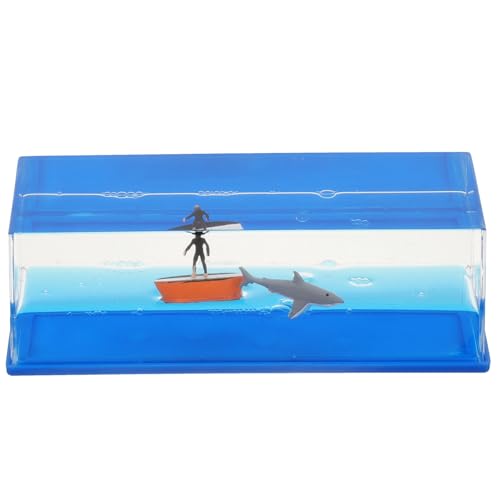 Amosfun Surfer-Ornamente Wasserflasche Träger Unsinkbar Hydro Bausätze Fluid Schiff Boot Flüssigkeitsdriftflasche Tischflüssigkeits-driftflasche Küchendekor Plastik von Amosfun