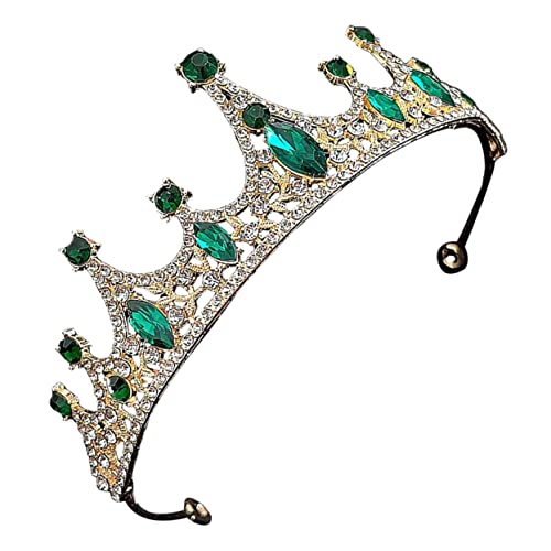 Amosfun Tiara Haarschmuck Für Mädchen Party Stirnband Babykrone Rosa Krone Mädchenkrone Hochzeitsband Krone Rot Elegant Diademe Für Mädchen Kind Geburtstagsdekorationen Zinklegierung Green von Amosfun