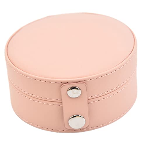 Amosfun Tragbare Schmuckschatulle Für Schmuck Würfel Anzeige Halskettenständer Schmuck-organizer Für Reisen Halskettenhalter Schmuck-organizer Reisekoffer Ring Leder Rosa von Amosfun