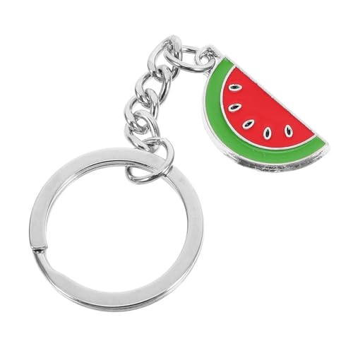 Amosfun Wassermelonen-Schlüsselanhänger Emaille-Hawaii-Schlüsselanhänger Wassermelonen-Anhänger Taschenanhänger Fruchtanhänger Obst-Schlüsselanhänger Wassermelonen-Partydekoration von Amosfun