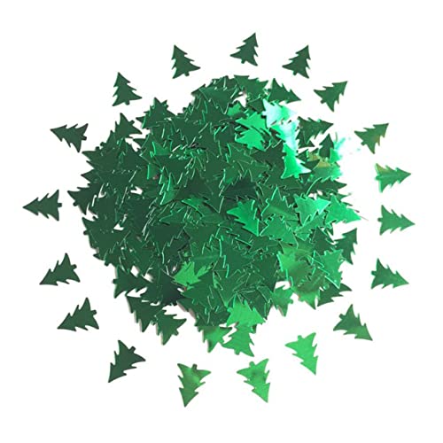 Amosfun Weihnachtsbaum Konfetti Weihnachtstisch Konfetti Dekorationen Weihnachtskonfetti Feiertagskonfetti Grünes Weihnachtsglitter Holly-party Tischkonfetti Weihnachtsdeko Green von Amosfun