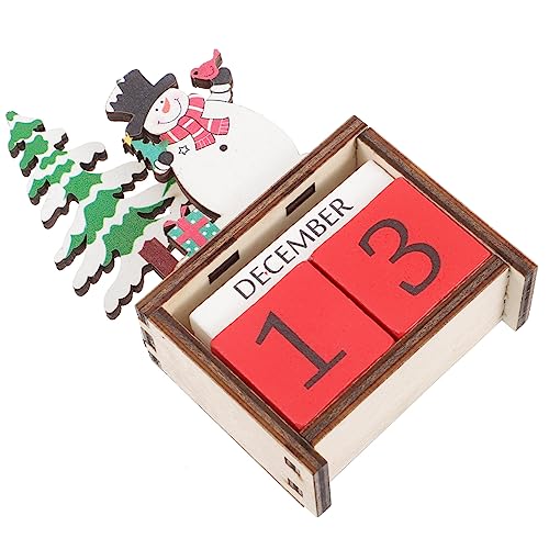 Amosfun Weihnachtskalender Aus Holz Weihnachten Adventskalender Desktop-weihnachtskalender Weihnachtskalender Schmuck Weihnachtsschmuck Gefälligkeiten Für Weihnachtsfeiern Colorful Hölzern von Amosfun