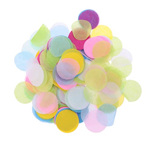 Amosfun buntes konfetti mehrfarbige Ballons Hochzeitsballons Konfetti streuen hochzeitsdeko wedding decoration babyparty seidenpapier Konfetti für die Hochzeit tischkonfetti Colorful von Amosfun