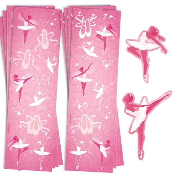 Ballerina Stickerkarten 8er Set, 4,7x16cm als beliebtes Mitgebsel von Amscan Europe GmbH