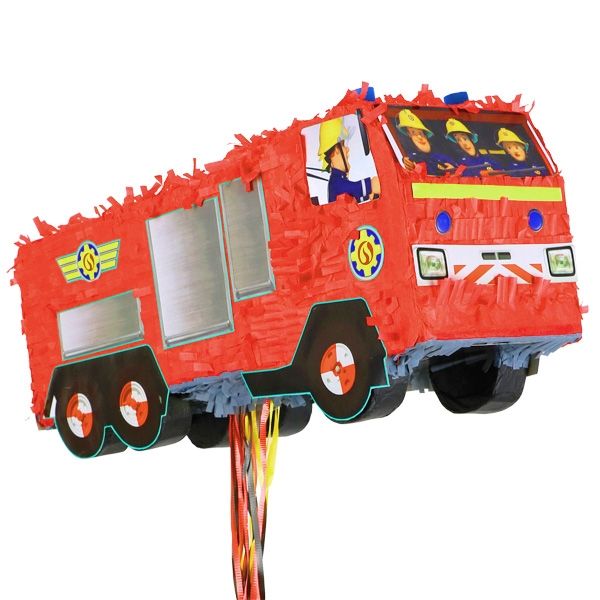 "Feuerwehrmann Sam" Zug-Pinata, 51 cm x 23 cm von Amscan Europe GmbH