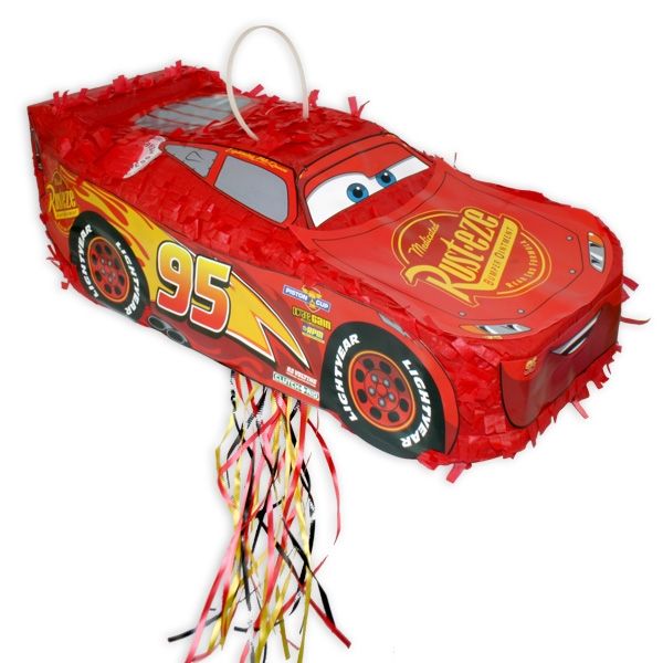 "Lightning McQueen" Zug-Pinata, 46 cm x 21 cm von Amscan Europe GmbH