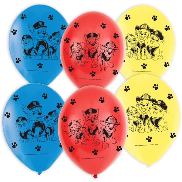 Luftballons "Paw Patrol", 6er, 22,8cm von Amscan Europe GmbH