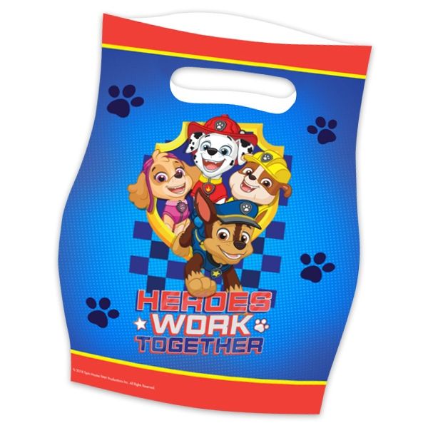 Mitgebseltütchen "Paw Patrol", 8er, 23cm x 16,5cm von Amscan Europe GmbH