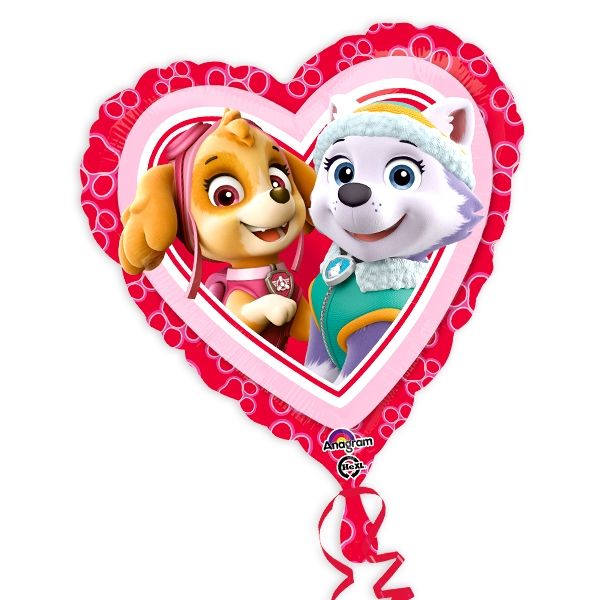 Paw Patrol Herz-Folieballon, 35cm von Amscan Europe GmbH