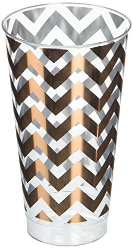 Amscan International 350228–143 tumblertumbler Chevron Rose gld16oz von amscan