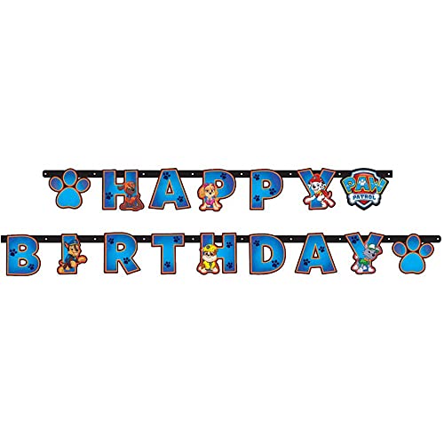 Child Paw Patrol Happy Birthday Letter Banner von amscan