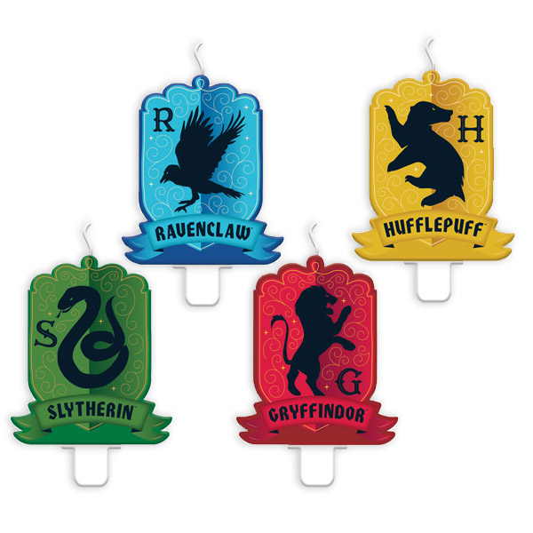 "Harry Potter" Geburtstagskerzen im 4er Pack, 2,2cm x 3cm von Amscan