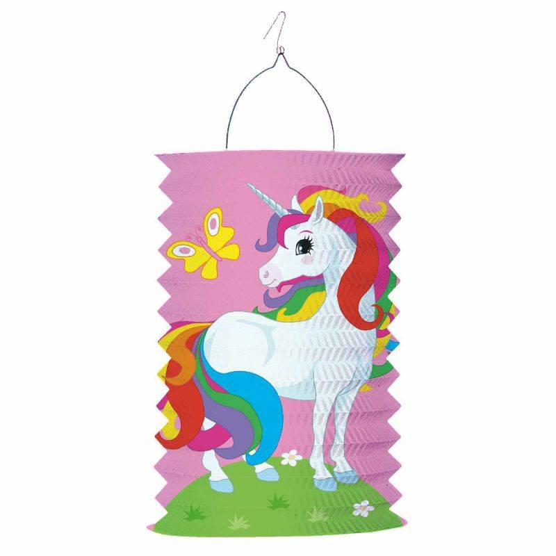 Zuglaterne Einhorn 28cm von Amscan