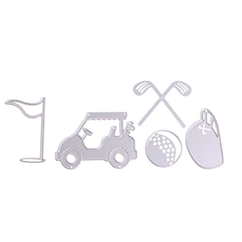 Golf-Set Stanzschablonen, Schablonen, Scrapbooking, Album, Prägung, Karten, Basteln, Dekoration, Stanzformen für Kartenherstellung, Weihnachten von Amsixo