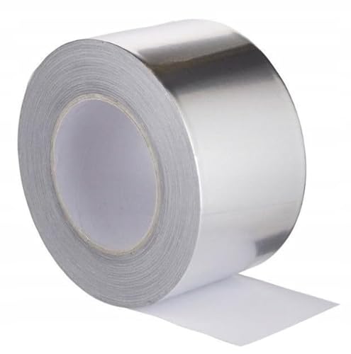 Aluband Aluminium Klebeband 50/75/100mm x 50m, Selbstklebend, Hitzebeständig bis 90°C – Vielseitige Dichtungs- und Reparaturlösung (100mm x 50 m) von Amslight