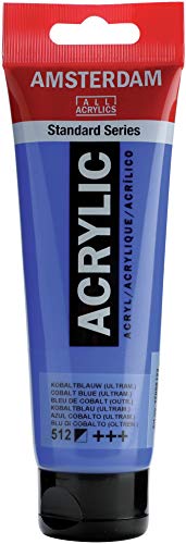 Amsterdam 17095122 ACRY.Paint Cobalt BLU, acryl, Ultramarin, Kobaltblau, 120 ml (Pack of 1), 120 Milliliter von Amsterdam