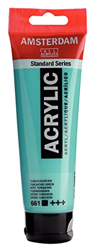 Amsterdam Standard Series Acrylfarbe Tube 120 ml Türkisgrün 661 (17096612) von Amsterdam