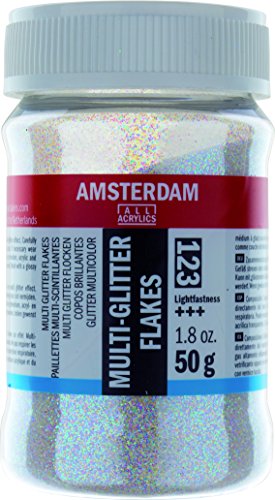 Amsterdam Effekte – Mehrfarbige Glitzerflocken – 50 g von Amsterdam