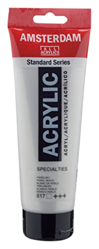 Amsterdam Standard Series Acrylfarbe Tube 250 ml Perlweiß 817 (17128170) von Amsterdam