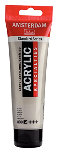 Amsterdam Standard Series Acrylfarbe Tube 120 ml Silber 800 (17098002) von Amsterdam