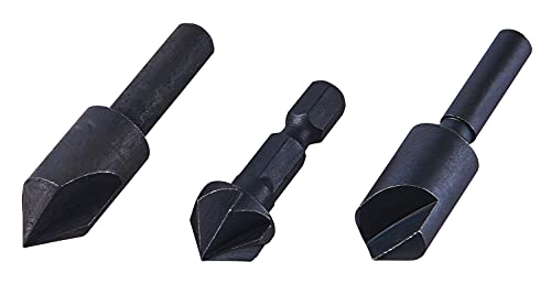 Am-Tech 3 Stück Countersink bit Set, F0820 von Amtech