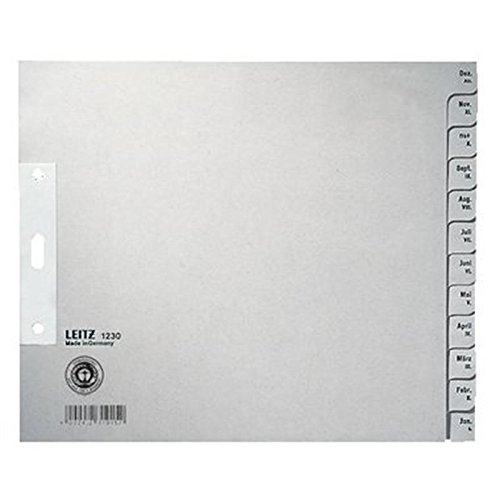 Leitz Papierregister 1230-00-85 Dez-Jan 12 Blatt von Amtego