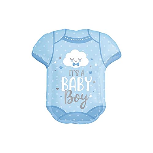 Amscan 4191201 Baby Boy Einteiler Form Folienballon von Anagram