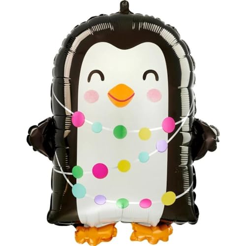 Amscan Anagram 4334401 – Weihnachtsballon, Pinguin, Folienform, 45,7 cm von Anagram