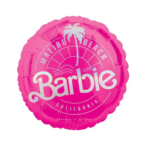 Folienballon * BARBIE - MALIBU BEACH * als Deko für Geburtstag und Party | 43cm groß | Pink Rosa Mädchen Kinder Kindergeburtstag Partydeko Luftballons von amscan