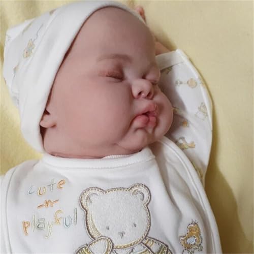 Anano Silikon Reborn Baby Junge Mit Echten Venen 24 Zoll Realistische Babypuppe Lebensechte Babypuppen Reborn Puppen Die Echt Aussehen Newborn Lebendig Wirkende Spielzeug Mit Kleidung von Anano