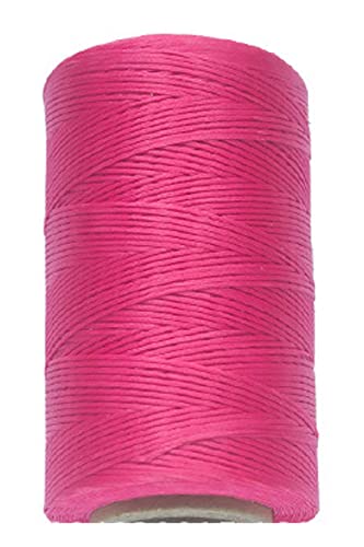 Anawakia 260 m Wachsfaden Nähgarn Allesnäher Gewachst Ledergarn Wachsband Thread Cord Ledergarn Nähen Handwerk Sattlergarn Zwirn Ø 0.8 mm (Rose) von Anawakia