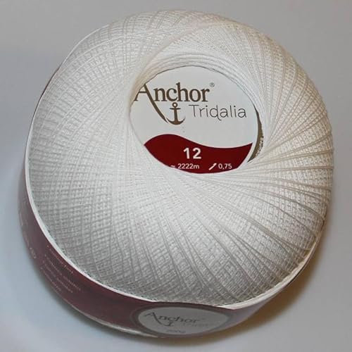 Anchor Tridalia TRIDALIA de Coats Fabra 12-07901 Farbe 12 weiß von Anchor Tridalia