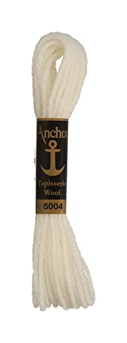 Anchor 4238000-08004 Stickgarne, 100% Wolle, rohweiß, 10m, 7 Gramm von Susan Bates