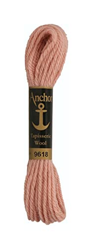 Anchor 4238000-09618 Stickgarne, 100% Wolle, altrosa, 10m, 7 Gramm von Anchor